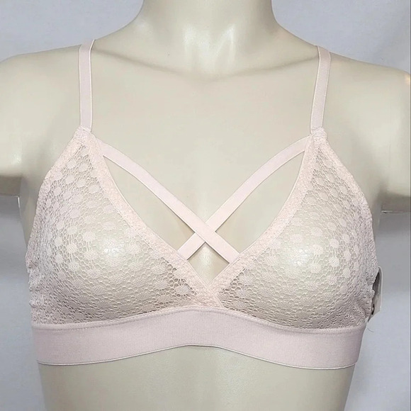 Sweet Treats Strappy Circle Lace Bralette Bra Size SMALL Light Peach  New with T - Picture 1 of 3